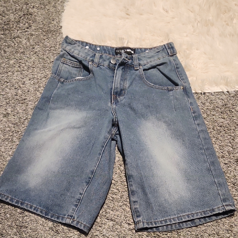 Fashion Nova Classic Blue Denim Jorts